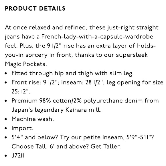 SLIM- STRAIGHT HIGH RISE❣️NWT MADEWELL JEANS - Picture 5 of 8